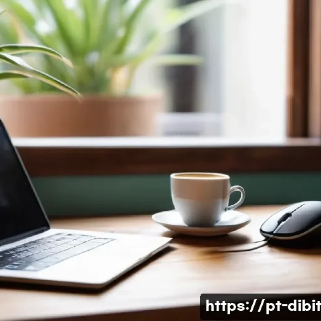 이동 중에도 일하는 효율적인 공간 만들기 - A focused digital nomad, a young adult dressed in comfortable, modest casual attire (such as a plain...